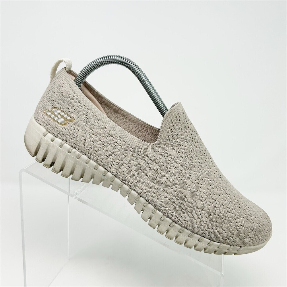 Skechers GOwalk Smart Glory Womens Slip-On Walking Shoes Beige Taupe Size 10